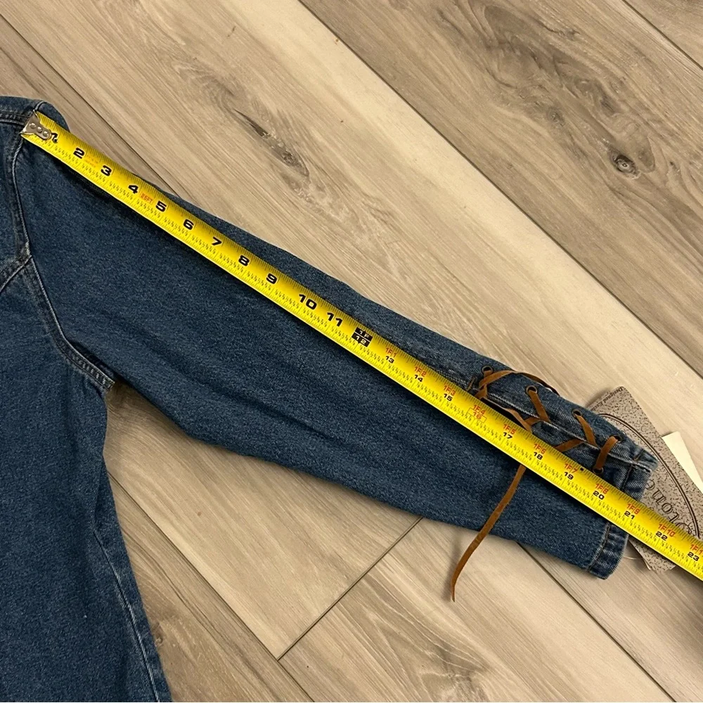 NWT Vintage Stonebridge Denim Jacket Wrap Skirt Set NOS Size 8 Petite READ - Picture 10 of 15